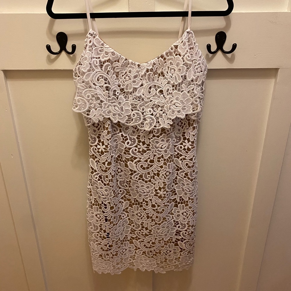 White floral guess dress